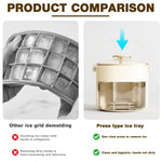 HASTHIP Ice Making Mold for Parties with 40 Grid Double Layer Design and Easy Press Lid