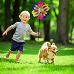 HASTHIP Garden Windmills for Outdoor Decor with 9.24 in Diameter & Butterfly Charm | PVC Construction