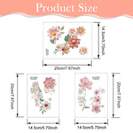 HASTHIP Wall Switch Decals for Home Decor featuring 3Pcs PVC Self‑Adhesive Flower Stickers