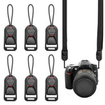 HASTHIP® Correa de Liberación Rápida para Cámara,6 Pcs Hebillas de Liberación Rápida con Anclajes para Correa Hombro,Accesorios Compatibles con DSLR SLR Mirrorless Nikon Canon Sony