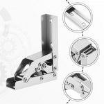 HASTHIP® 90 Degree Folding Door/Shelf Hinge Hidden Bracket Table Holder Furniture Parts(2pcs)