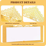 HASTHIP Place Cards for Wedding and Banquet Table Settings featuring 50 Foldable Gold Holders