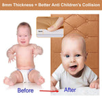 HASTHIP Bed Headboard Foam Panels 4 pcs with 8mm Adhesive Backing in Brown Leather Style | Easy to Install Wall Pads for Bedroom and Living Room Decor