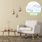 HASTHIP Chair Leg Floor Protectors for Hardwood and Tile Floors 16pcs 15x30mm PVC Sleeves