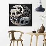 Diamond Painting Kit, 11.8x11.8inch Elephant Diamond Painting, 5D Diamond Painting Kit for Adults & Kids, Suitable for Home Leisure and Wall Decoration, Gift for Kids and Adults