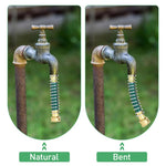 HASTHIP Garden Hose Connector Adapter for Faucets with 5.7 in Extender and Coil Spring | Brass