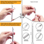 HASTHIP DIY Leather Crafting Tools Set for Leather and Clay Crafting with 26 Pcs Stainless Steel Tools and Tool Bag