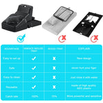 HASTHIP Rat Traps for House and Garden featuring Ultra Fast Trigger | 2 Pcs 17×7.5×7.5 cm Reusable ABS