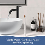 HASTHIP Vanity Basin Faucet for Bathroom Sink with 60cm Flexible Pipe and Single Handle | Stainless Steel Matte Black Finish