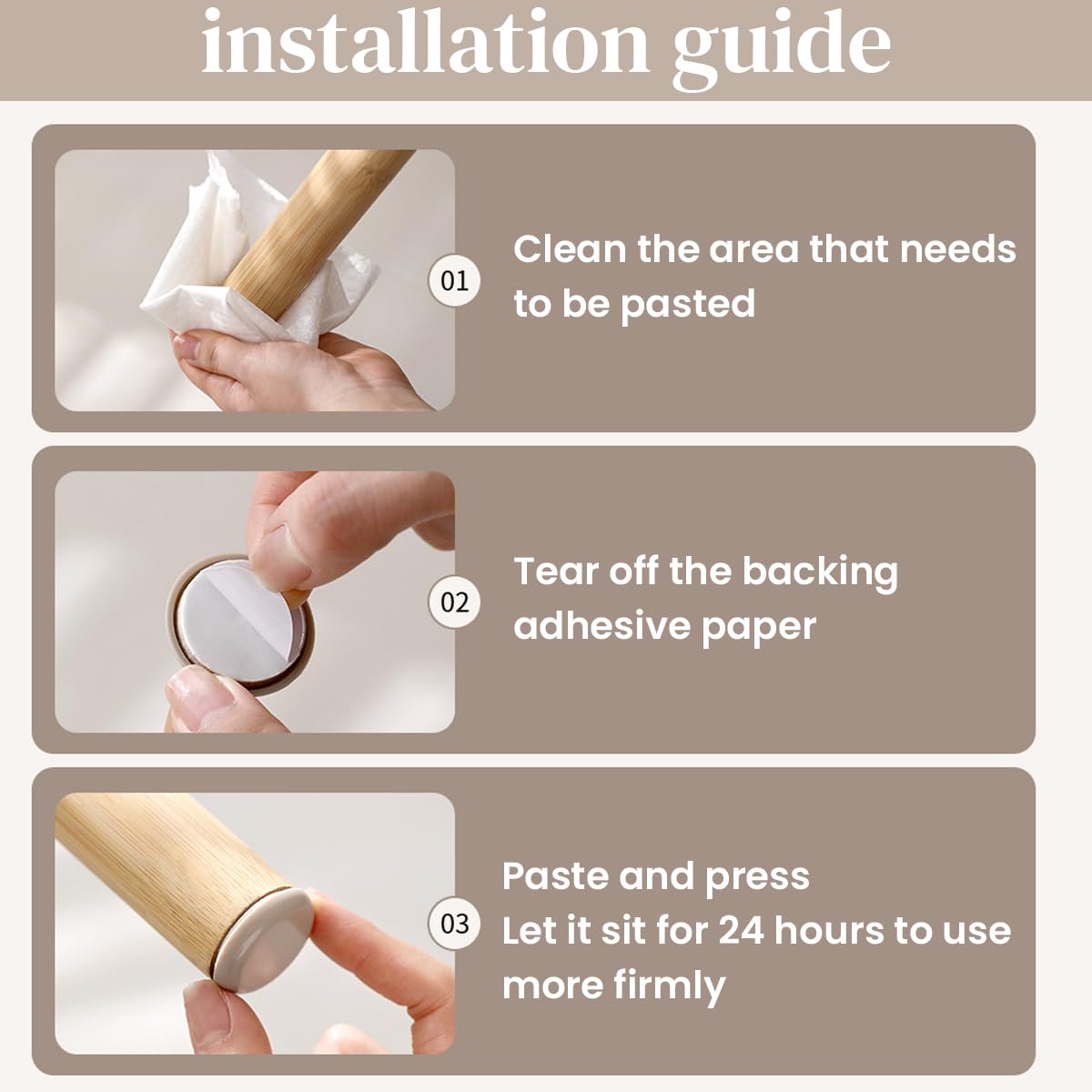 HASTHIP Furniture Sliders for Carpet with Self Stick EVA Foam Adhesive | 24 pcs 1 inch Felt Glides