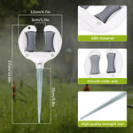 HASTHIP Garden Hose Guide Stake for Lawn and Plant Watering with 27 cm Top Roller | Outdoor Hose Support Holder