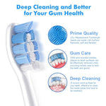 HASTHIP® 8 Pack Cabezales de Cepillo de Repuesto Compatibles con Philips Sonicare, Cerdas DuPont Suaves y Densas, Elimina 7x Más Placa, Apto para DiamondClean, ProtectiveClean, FlexCare,