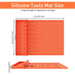 HASTHIP® Silicone Grill Mat Compatible - Utensils Organizer Mat - Kitchen Drain Mat - Silicone Griddle Tools Mat with Drip Pad - Heat Resistant Grill Mat - Seasoning Bottles Tray & Kitchen Utensils