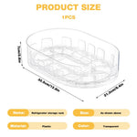 HASTHIP® Turntable Refrigerator Drink Organizer Rack,Beverage Holder for Cans & Bottles, Space-Saving Fridge Storage Shelf