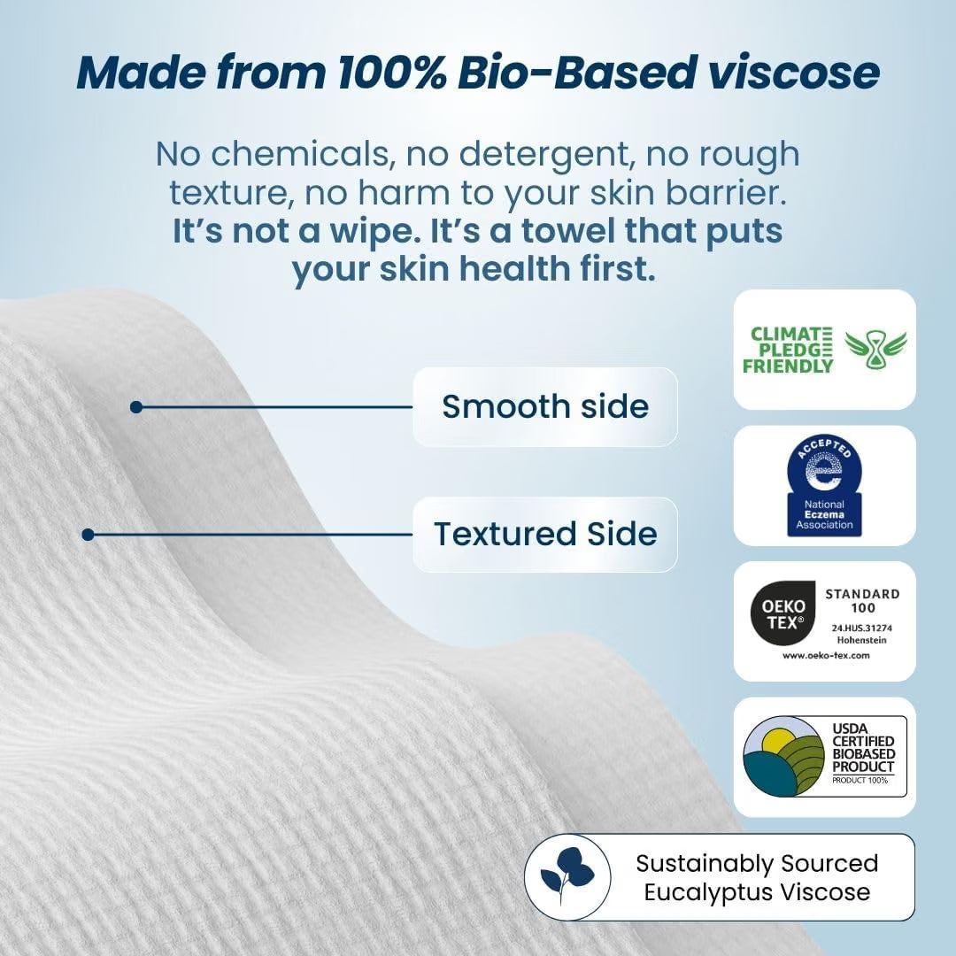 HASTHIP 50-Pack Disposable Cotton Face Towels 26×30cm