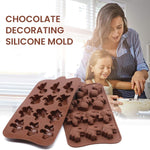 HASTHIP Chocolate Mold Set for DIY Candy and Ice Cube Making with 12 Cavities | BPA Free Silicone