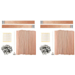 HASTHIP DIY Wooden Wick Candle Making Kit with 50 Wicks and 25 Metal Clips for Home Crafts