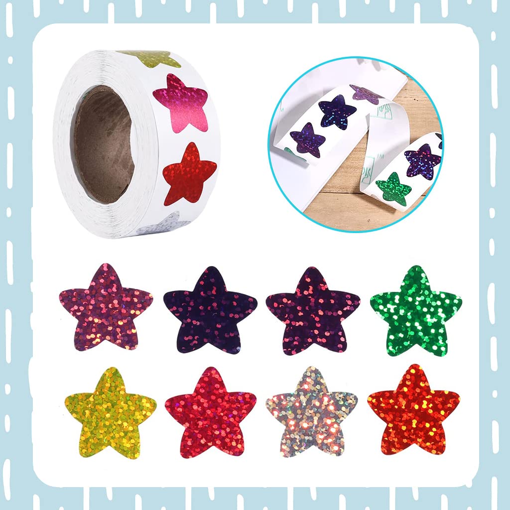 HASTHIP Thank You Stickers for Gifts and Invitations featuring 500pcs 1in Heart Design | Easy Peel Adhesive