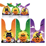 HASTHIP® 50Pcs Halloween Treat Bags Goodie Bags Pumpkin Trick Treat Gift Candy Bag for Kids Party Favors Bulk
