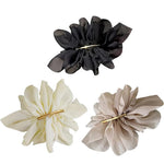 HASTHIP® 3 horquillas de gasa con forma flor para el pelo, para coleta baja