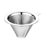 Upgraded Pour Over Coffee Filter, Coffee Dripper, Paperless Mess Stainless Steel Coffee Filter, Maker Two to Four Cup Coffee, Keeping Nature Coffee Flavour, Easy to Use and Clean-M