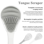 HASTHIP® Limpiador de Lengua de Silicona Suave para Adultos,2 Piezas Raspador Lengua Antibacteriano en Forma Abanico,Cepillo para Eliminar Mal Aliento y Mejorar la Higiene