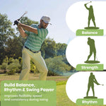 HASTHIP Golf Swing Trainer, Retractable Golf Training Club with Adjustable Length & Sound Feedback