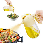 HASTHIP Olive Oil Sprayer for Kitchen and Air Fryer featuring Dual Function Design and 580ml Glass Bottle | Precise 0.2g Spray Control