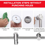 HASTHIP Shower Slide Rail for Bathroom with Adjustable Holder and No Drill Mounting | 25.9 in Stainless Steel Design