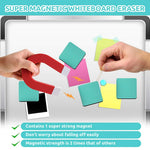 HASTHIP Magnetic Whiteboard Eraser for Classroom and Office Use featuring Double-Sided EVA Felt | 24 Pack 5x5 cm Dry Erase Dusters