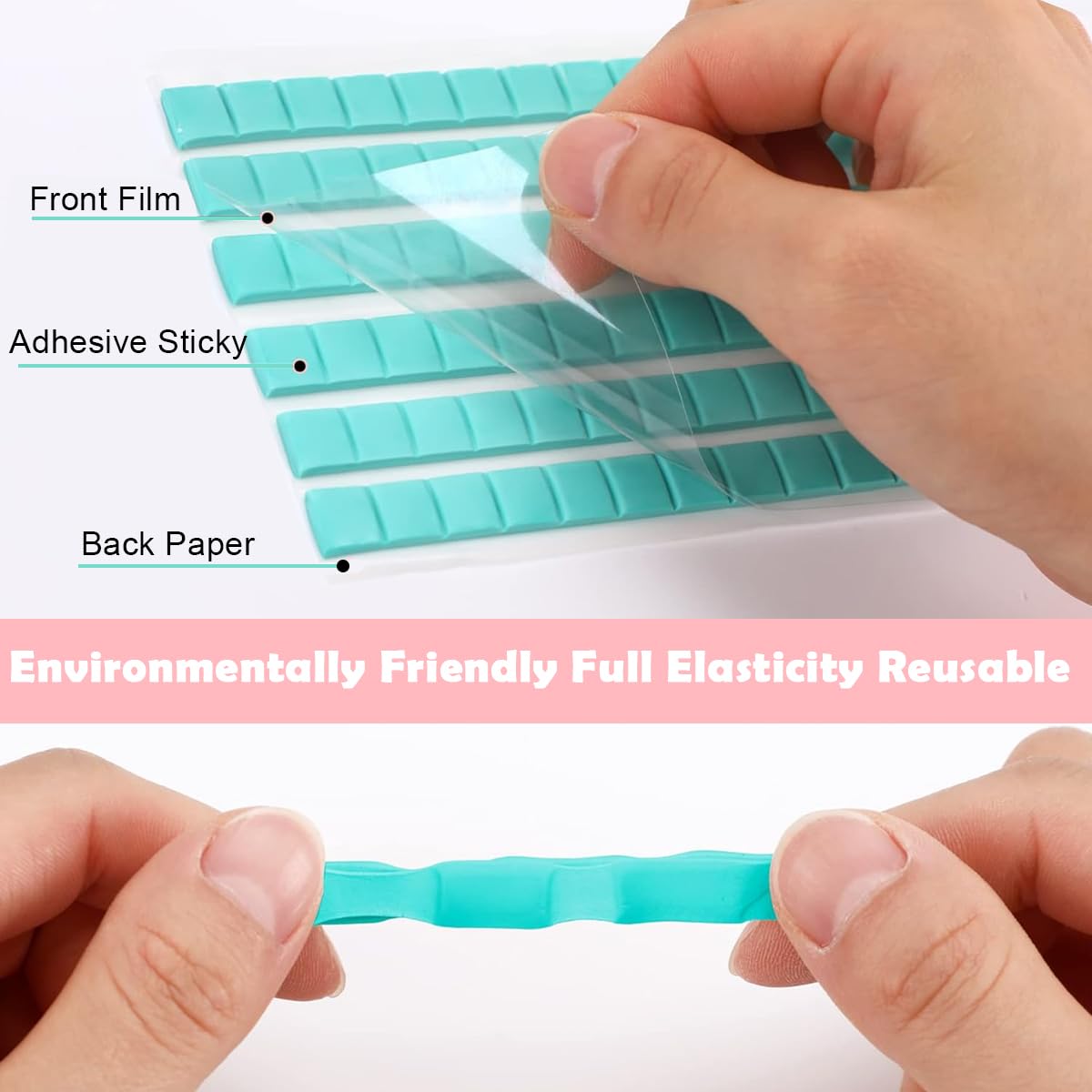 HASTHIP Sticky Tack for Posters and Photos featuring Reusable Adhesive Putty 288PCS | 3 Color Mounting for Crafts