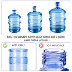HASTHIP Water Jug Cap for 3–5 Gallon Bottles with Reusable Silicone Seal | 5 Pack