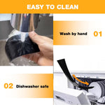 HASTHIP Silicone Stove Gap Filler for Kitchen Gaps featuring Trim to Fit Design 30 in Black