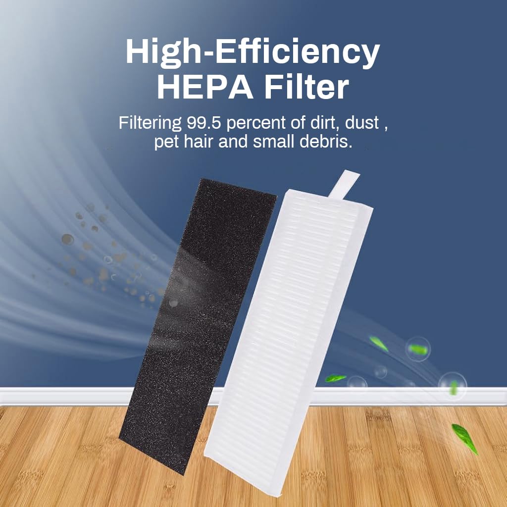 HASTHIP Replacement Accessories Kit for Ecovacs Deebot OZMO U2 Pro with 9 Parts | Easy Install