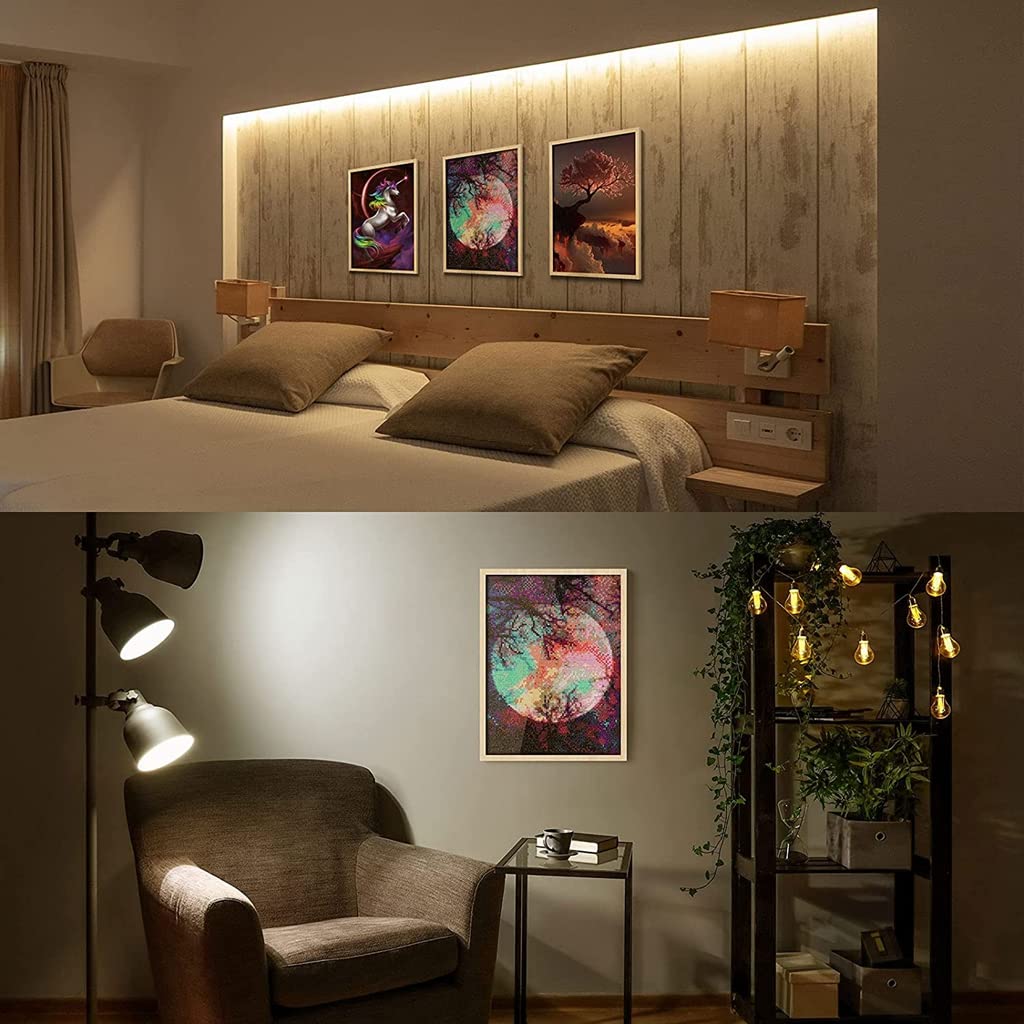 HASTHIP Diamond Painting Kit for Bright Moon Scene with 30x40cm Canvas | DIY 5D Art Set