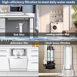 HASTHIP® Water Filter System for RV, High-Flow Multi-Stage Filtration,Purifies Odors, Chlorine, Sediments, Versatile for Home & Outdoor, Home Water System for Safe Drinking Water