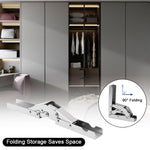 HASTHIP® 90 Degree Folding Door/Shelf Hinge Hidden Bracket Table Holder Furniture Parts(2pcs)