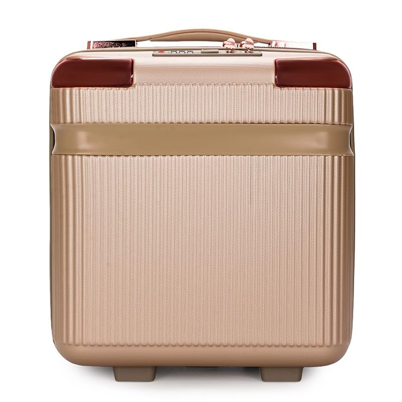 HASTHIP® Estuche de Maquillaje de Viaje Portátil con Carcasa Rígida,Pequeña Maleta Cosméticos ABS con Banda Elástica,Mini Neceser Maquillaje Impermeable para Mujeres y Viajes
