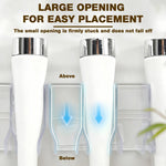 HASTHIP Wall Skincare Organizer for Bathroom and Kitchen featuring 4 Slot Acrylic Design | Drill Free Adhesive Holder