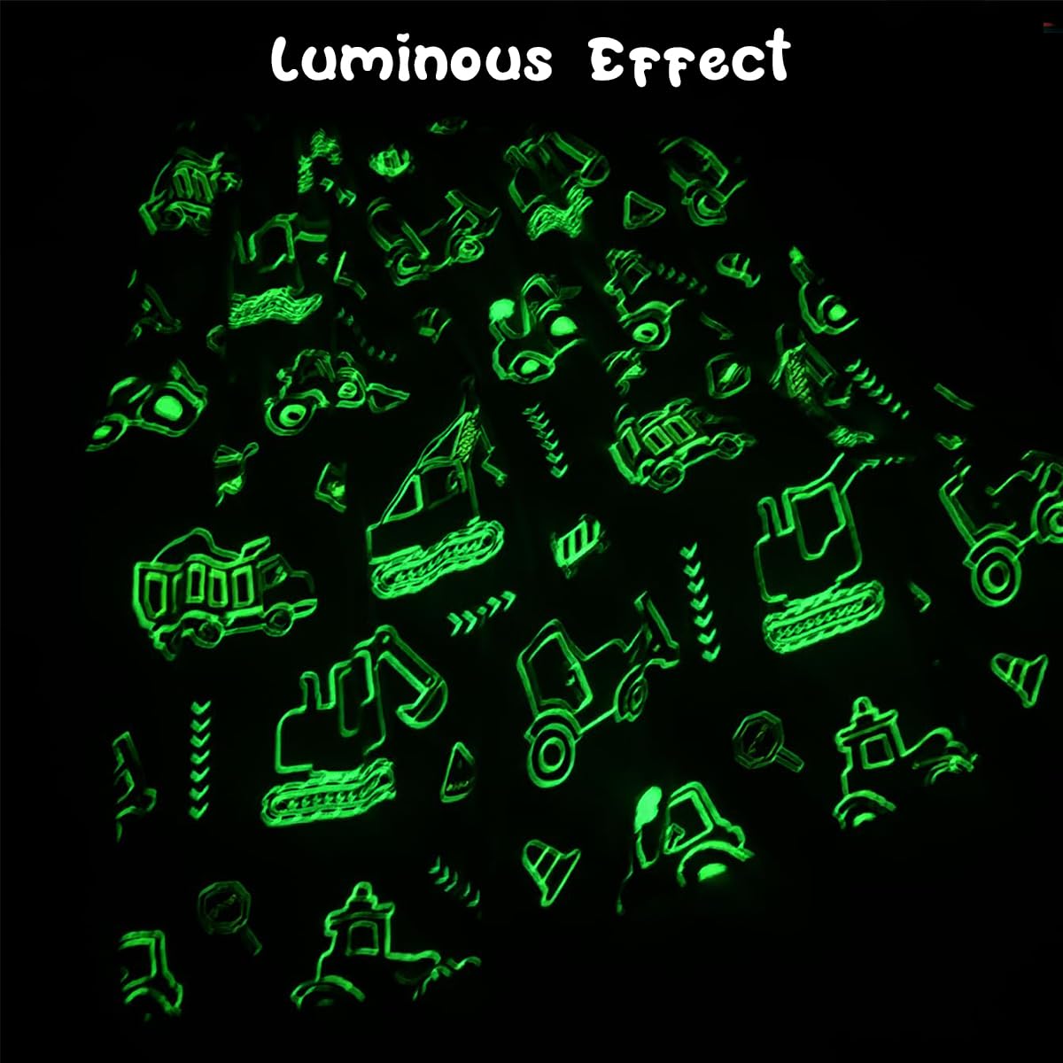 HASTHIP Glow in The Dark Blanket for Kids 200x150 cm with Soft Flannel Fleece | Cozy Cartoon Throw for Boys and Girls