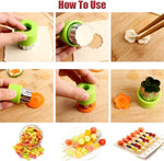 HASTHIP Fruit Vegetable Cookie Cutters Shapes Set for Kids with 30 pcs Stainless Steel Molds