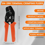 HASTHIP Wire Crimping Tool Set with 3100 pcs Dupont Connectors and Ergonomic Handle | for 23–16 AWG 0.25–1.5 mm² Electrical Projects