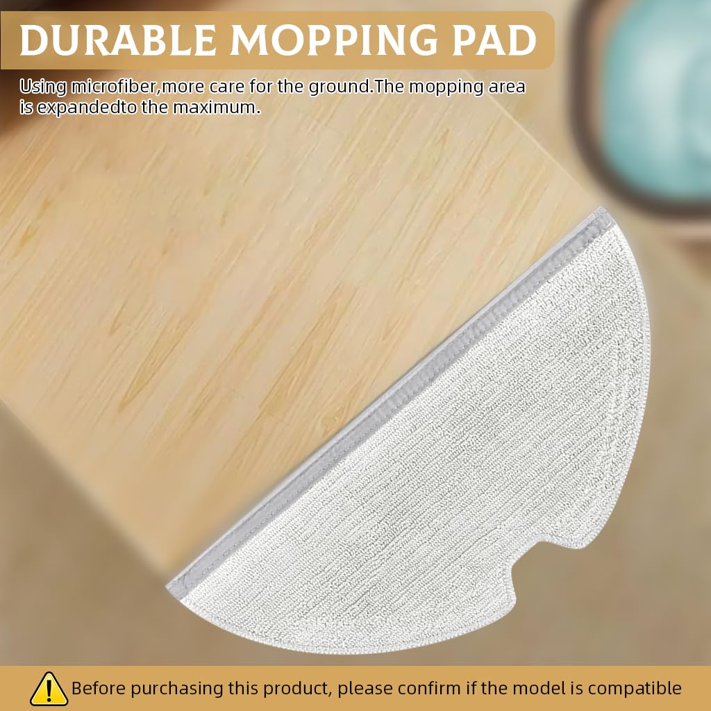 HASTHIP Mop Cloth Replenishment Kit for Dreame D9 L10 Pro Series featuring 4pcs Washable Microfiber Pads