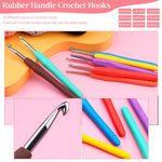 HASTHIP Crochet Kit for Beginners with 130 Pieces and Full Size Hooks | Color Yarn Set