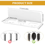 HASTHIP Hair Brush Holder for Bathroom with Clear Acrylic Space-Saving Design | Easy to Clean