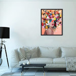 HASTHIP Diamond Painting Kit for Adults with 12x16 in Flower Canvas and Sticky HD Background | DIY Art Craft Gift