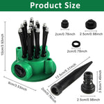 HASTHIP Garden Sprinkler for Lawn and Plant Watering with 12 3‑Hole Pipes | 360° Coverage
