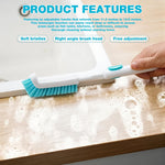 HASTHIP Fish Tank Cleaning Brush for Aquarium and Containers featuring 11.2–13.7 in Telescopic Handle and 90 Degree Curved Tip