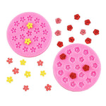 HASTHIP® silicone flower molds, cakes, dessert decorations, creative epoxy glue candles, clay sculptures-Hot Pink