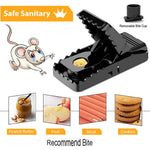 HASTHIP Rat Traps for Indoor and Outdoor Use with Ultra Fast Trigger | 4Pcs 14×7.5×7.3cm Reusable ABS Design